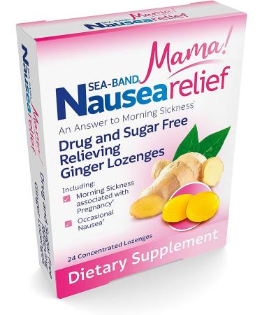 Sea-Band Ginger Mama Lozenges: Drug-Free & Sugar-Free Nausea Relief for Motion Sickness - Buy Online on GoSupps.com