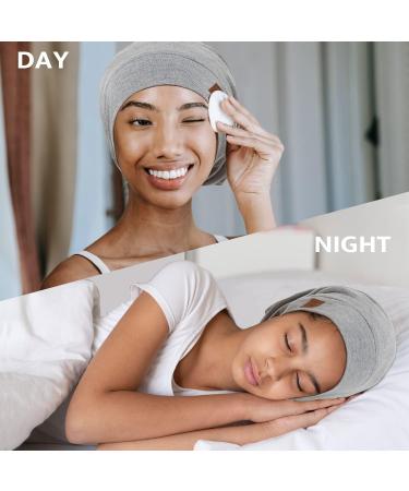 Silk Satin Sleep Cap Bonnet | Silk Lined Beanie Hat for Curly Hair | Adjustable Night Cap | LIGHT GREY - Buy Online on GoSupps.com