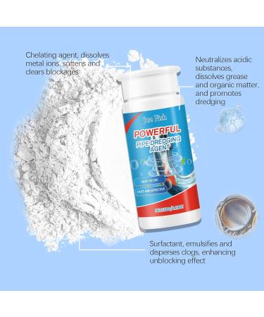 Pipe Dredging Agent Pipe Unblocking Cleaner Powerful Drainage Unblocking Cleaner (2pcs) - Buy Online on GoSupps.com