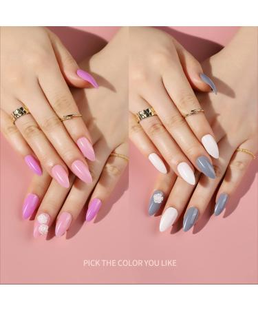 Almond Shape Press On Nails 12 Pack Almond Press On Nails Medium Almond Glossy Press On False Nails Teenitor Almond Fake Nails 12 Color Short Almond Glue On Nails 288Pcs Short Pointed Press On Nails With Nail Glue Na... - Buy Online on GoSupps.com