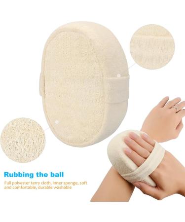 ASIV 3 in 1 Loofah Sponge Back Scrubber & Gloves | 100% Natural Loofah for Velvety Soft Skin | Massage & Wellness Solutions - International Shipping - Buy Online on GoSupps.com
