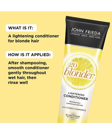 Sheer Blonde Go Blonder Lightening Conditioner 8.3 fl oz - Brighten & Lighten Naturally - Buy Online on GoSupps.com