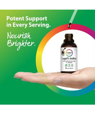 Rainbow Light Lugols 2 Percent Iodine Solution | 2 fl oz | Iodine & Potassium Iodide 2% | Liquid Drops - Buy Online on GoSupps.com