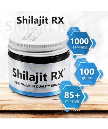 Shilajit RX Pure Himalayan Resin - Authentic Fulvic Acid & Trace Minerals for Energy Focus & Immunity | 10 Servings Made in USA - Buy Online on GoSupps.com