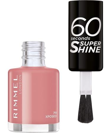 Rimmel 60 Seconds Super Shine Colour Block Nail Polish - Ultra Shine and Long Lasting - Quick Drying X Posed - Buy Online on GoSupps.com