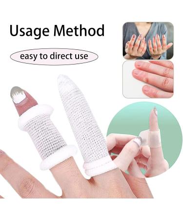 20 Pcs White Finger Bandages Tubular Finger Cots for Kitchen & Work Protection - Buy Online on GoSupps.com