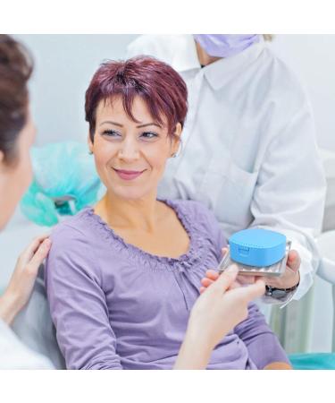 Exceart Dental Prosthesis Storage Box - Blue Can Braces with Mirror & Sieve | International Shipping - Buy Online on GoSupps.com