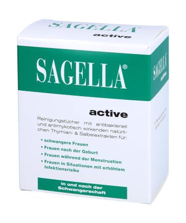 Sagella Active Cleaning Towels | Gentle Intimate Care for Women | Pregnancy & Postpartum Refreshing Towels - 10 Pieces - Buy Online on GoSupps.com