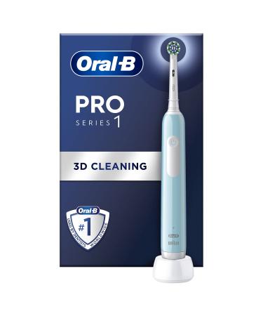 Oral-B Pro 1 Electric Toothbrushes For Adults With 3D Cleaning Christmas Gifts For Women / Him 1 Toothbrush Head Gum Pressure Control 2 Pin UK Plug Blue - Buy Online on GoSupps.com