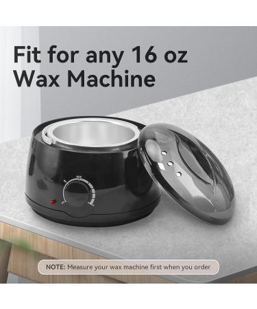 Silicone Wax Warmer Liner 2pcs - Non-Stick Insert for 16oz Electric Waxing Kit with Spatulas & Brushes - Reusable Wax Pot Replacement for Hair Removal - Buy Online on GoSupps.com