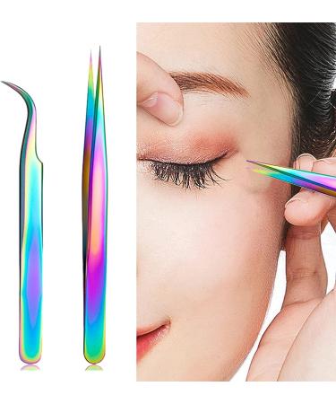 Lash Eyelash Extension Tweezers - Japanese Steel Curved Precision Tools for Professional False Lash Application - 1Pcs - Buy Online on GoSupps.com