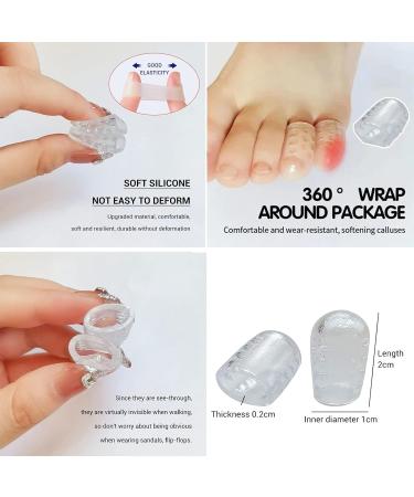 Silicone Anti-Friction Toe Protector - 60pcs | Breathable Toe Covers for Corns, Blisters & Pain Relief - Buy Online on GoSupps.com