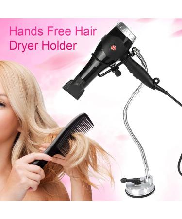 360 Degree Freely Rotation Hair Dryer Wall Holder Hands Hair Blower Stand Suction Cup - Buy Online on GoSupps.com