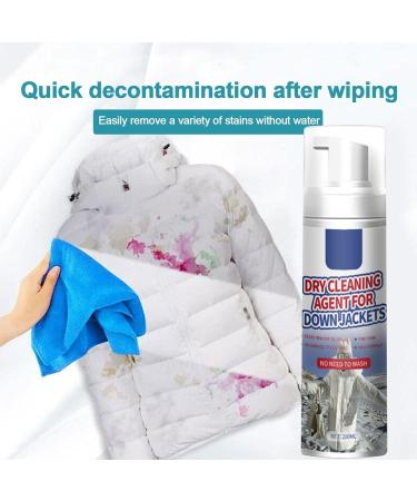 Dry Cleaning Foam | Quick Cleaning Down Wear Detergent - Dry Cleaning Sprays Down Jacket Wash- Foam-Type Fabric Cleaner for All Kinds of Fabric 200ml Laoxi - Buy Online on GoSupps.com
