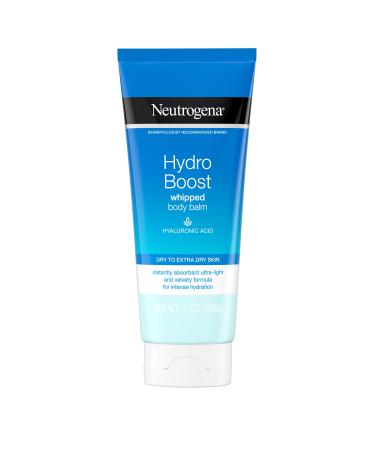 Neutrogena Hydro Boost Whipped Body Balm with Hydrating Hyaluronic Acid for Dry to Extra Dry Skin Lightweight & Non-Greasy Daily Moisturizing Balm 7 oz 1 ea (Pack of 3)