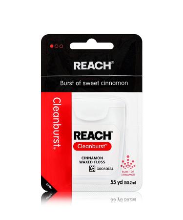 Reach Dentotape Waxed Dental Floss | Plaque Removal | Wide Cleaning Surface | Shred-Resistant, Smooth Glide | Cinnamon Flavored | 55 Yards (6 Pack) - Buy Online on GoSupps.com