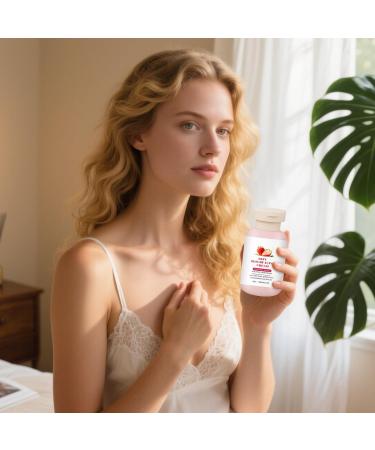 Strawberry Skin Lotion | 100ml Body Scrub Strawberry Skin Cream For Legs - Softening Moisturizing Body Lotion For Chicken Neck Arms Legs Face Travel - Buy Online on GoSupps.com
