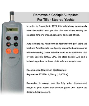 Raymarine ST2000+ Tiller Pilot - A12005 - Buy Online on GoSupps.com