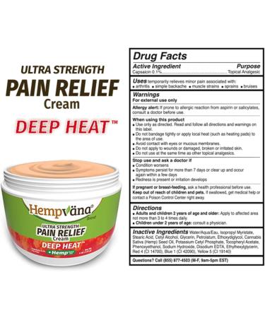 Hempvana Ultra-Strength Deep Heat | Penetrating Relief for Inflammation & Muscle Aches | 4 oz Mess-Free Formula - Buy Online on GoSupps.com