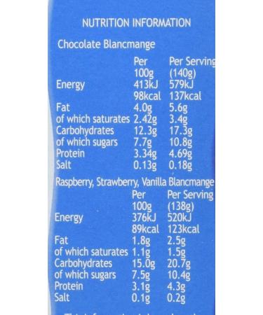 Delicious Pearce Duff Strawberry Raspberry Chocolate Vanilla Blancmange - 146g - Buy Online on GoSupps.com