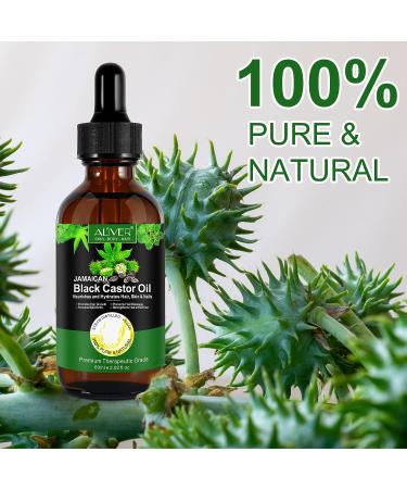 100% Pure Natural Black Castor Oil for Hair Growth & Skin Treatment - Cold Pressed (60ml) - Buy Online on GoSupps.com