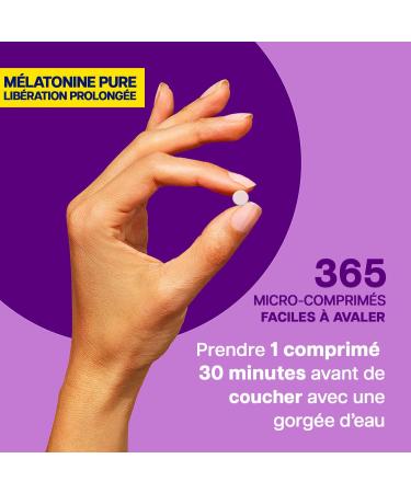 PURE EXTRA STRONG Melatonin (Stock For 12 Months) | Extended Release Sleep Supplement | 365 Cpr. High Dose 1 mg. Melatonin | Gluten And Lactose Free | Easy To Swallow - Buy Online on GoSupps.com