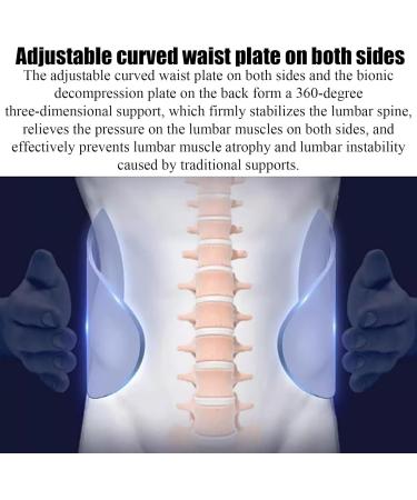 Adjustable Lumbar Brace - 360 Support with Bionic Decompression | Medium Size Orthotic Plate for Back Pain Relief - International Shipping Available - Buy Online on GoSupps.com