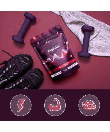 Taurine Poudre 1kg | 100% Pure | Solubilit Optimale & Test e en Laboratoire | Fatigue Musculaire + Performance | Vegan & Sans Additifs | Vegavero  - Buy Online on GoSupps.com