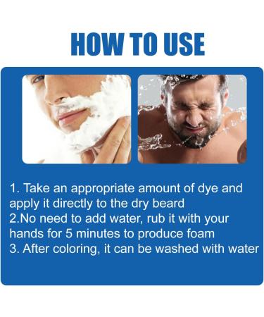  MagiSel Beard Shampoo 3-in-1 Beard Dye for Hair Beard Care Repair Natural Black Hair Dye Natural Gray Coverage Hair Dye Treatment 100ml - Buy Online on GoSupps.com