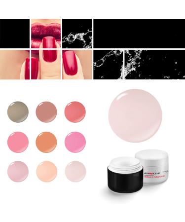 EuBeCos EuBeCos Wetlook WL63 UV and LED Colored Gel 5 ml Sand Pink Baby Boomer without sweating layer Studio Quality Made in Germany