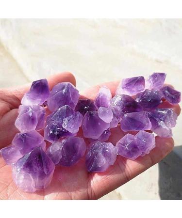 Natural Crystal Rough 100g Raw Natural Beauty Amethyst Quartz Stone Crystal Bulk Specimen for Home Fish Tank Garden Bonsai Decor QINTINYIN Obelisk 100g length 0.98in hight 0.71in Amethyst - Buy Online on GoSupps.com