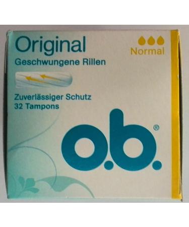 Buy ob Original Tampons Normal - 1 Pack (32 Pieces) | Eco-Friendly & Trusted International Shipping - Buy Online on GoSupps.com