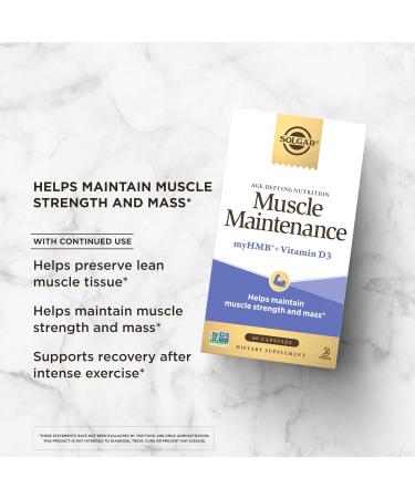 Solgar Muscle Maintenance - Age-Defying Nutrition for Men & Women | HMB & Vitamin D | Soy & Gluten Free | 20 Servings - Buy Online on GoSupps.com