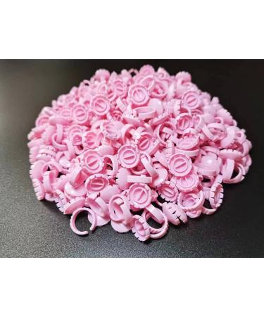 300PCS Disposable Glue Rings for Eyelash Extensions - Volume Lashes Fan Pink - Buy Online on GoSupps.com