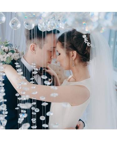 Frcolor Bridal Comb Clips Crystal Pearl Hair Comb Wedding Headpiece (Silver) - Buy Online on GoSupps.com