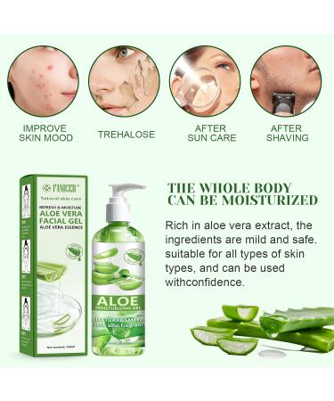 Aloe Vera Gel 250ml Aloe Vera Gel for Face Aloe Vera Gel Moisturizing Face Hair Aloe Vera Gel for Face Vera for Dry Skin  - Buy Online on GoSupps.com