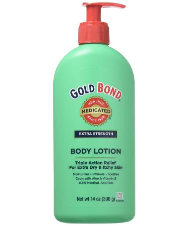 Gold Bond Med Lot Xs Size 14z Gold Bond Extra Strength Medicated Body Lotion for Extra Dry & Itchy Skin (Pack of 2)