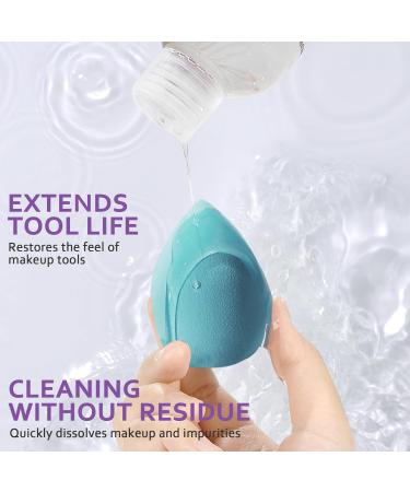 HEYMKGO Makeup Brushes Cleaner for Deep Cleaning All Types of Brushes Sponge and Puff Fragrance-Free No Harsh Chemicals & Cruelty-Free for Makeup Lovers & Professionals 5.27fl.oz./150ml - Buy Online on GoSupps.com