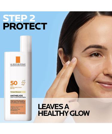 La Roche-Posay Anthelios Tinted Mineral Sunscreen 1.7 Fl Oz + Travel Size Hydrating Cleanser - Buy Online on GoSupps.com