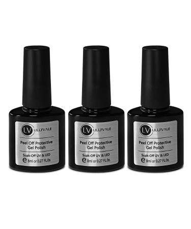 Nail Art Peel Off Anti Flow Base Coat Liquid Tape Cream Polish Palisade 8ML x 3