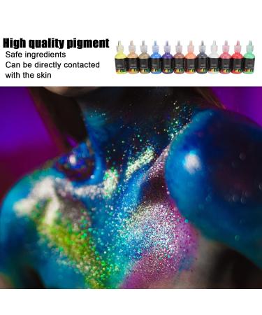 DIY Body Painting Liquid Pigment Set - 12 Bottles | Safe Water-Based Paint for Creative Skin Art & Stage Use - Buy Online on GoSupps.com