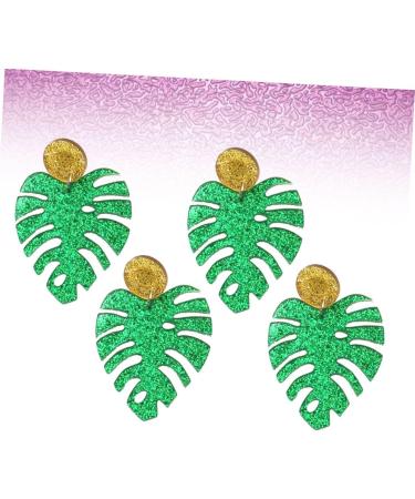 Healeved 2pairs Leaf Eardrop Earrings for Women Unique Rainbow Jewelry for Daily Wear and Parties Lightweight Design for Stylish Looks - Buy Online on GoSupps.com