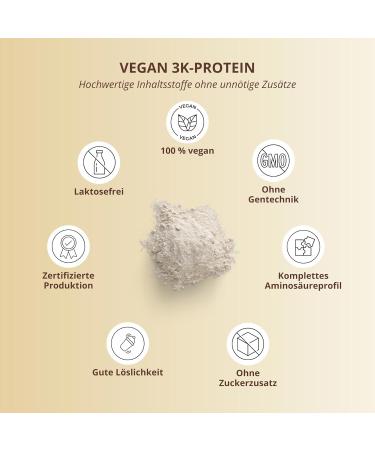 Nutri+ Vegan Protein Powder - 1kg Banana Flavor | 84.1% Vegetable Protein Lactose & Gluten-Free Ideal for Shakes - Buy Online on GoSupps.com