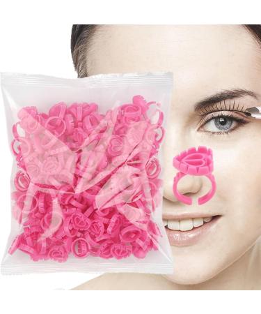 Glue Rings - Eyelash Extension Collector Holder 100 Pc Disposable Adjustable Cups | Eyelash Rings for Professional Cushion Kits Suitable for Ink Lip Products - Buy Online on GoSupps.com