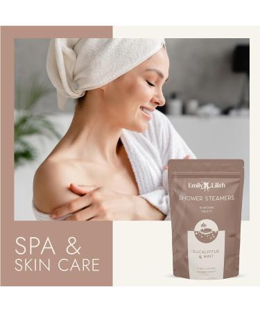 Emily & Lilith Eucalyptus and Mint Shower Steamers (15 Pack) - Aromatherapy Essential Oils for Relaxation - Self Care Shower Bombs for Women and Men - Buy Online on GoSupps.com