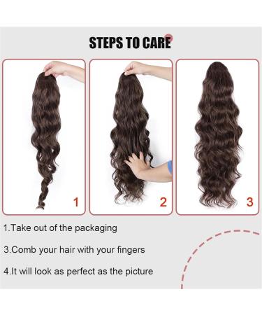 Ponytail Extension Long Wavy Ponytail Hair Extensions 26 Inch Synthetic Drawstring Ponytail Clip in Wave Ponytail Hairpiece for Black Women Ponytail Hairpiece for Women (Color : 8 Size : 26inches 26inches 8 - Buy Online on GoSupps.com