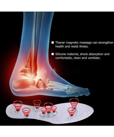 Magnetic Therapy Insoles - Pain Relief & Plantar Fasciitis Support | Acupressure Massage | Washable & Cuttable | Men Women Unisex - 1 Pair - Buy Online on GoSupps.com