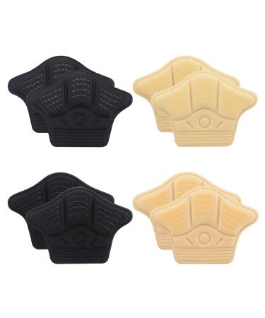 Anti Slip Heel Pads for Shoes That are Too Big 4 Pairs Heel Grips Pads Shoe Heel Inserts for Women and Man to Prevent Heel Slip and Blister