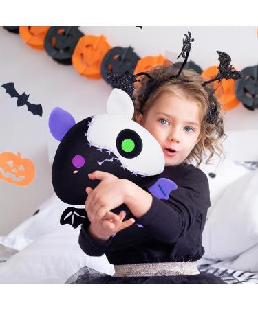 Mewaii 8'' Soft Skeleton Bat Mushroom Pillow Stuffed Animal Plush - Cuddly Black Toy for Kids | 8 Inch Plushie Squishy - Buy Online on GoSupps.com