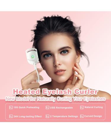 Heated Eyelash Curler with Two-Speed Temperature Control - Long-Lasting Curl for Thick and Sparse Lashes - Buy Online on GoSupps.com